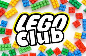 Lego Club logo surrounded by colorful legos