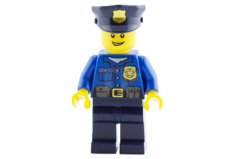 Lego police officer figure