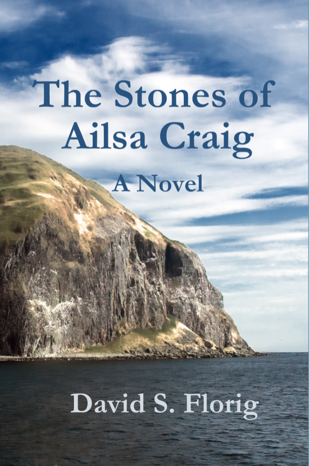 Cover of The Stones of Ailsa Craig, featuring Scottish cliffs 